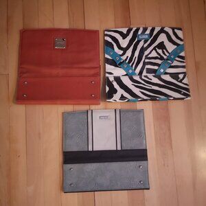Miche Classic Faux Leather Shells Lot of 3 Ellie Orange, Zoe Blue & Jodi Green